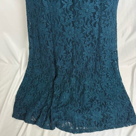 NWT One By Eight Sparkly Double Lined Lace Formal Dress - Picture 11 of 13